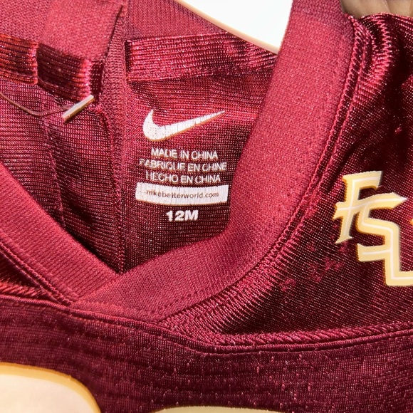 Baby infant Florida State seminoles FSU jersey shirt 12 months child fan - Picture 4 of 4